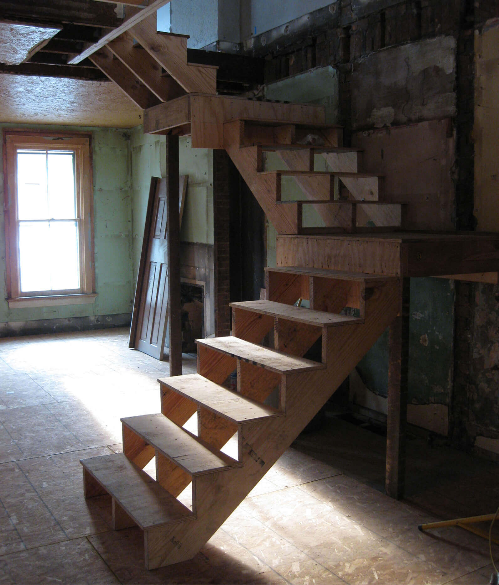 Historic building undergoing renovation