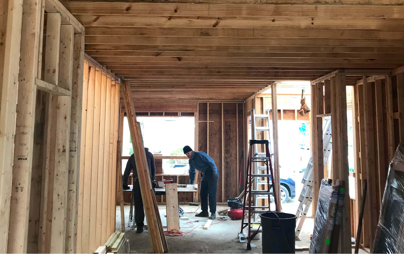 Historic building undergoing renovation