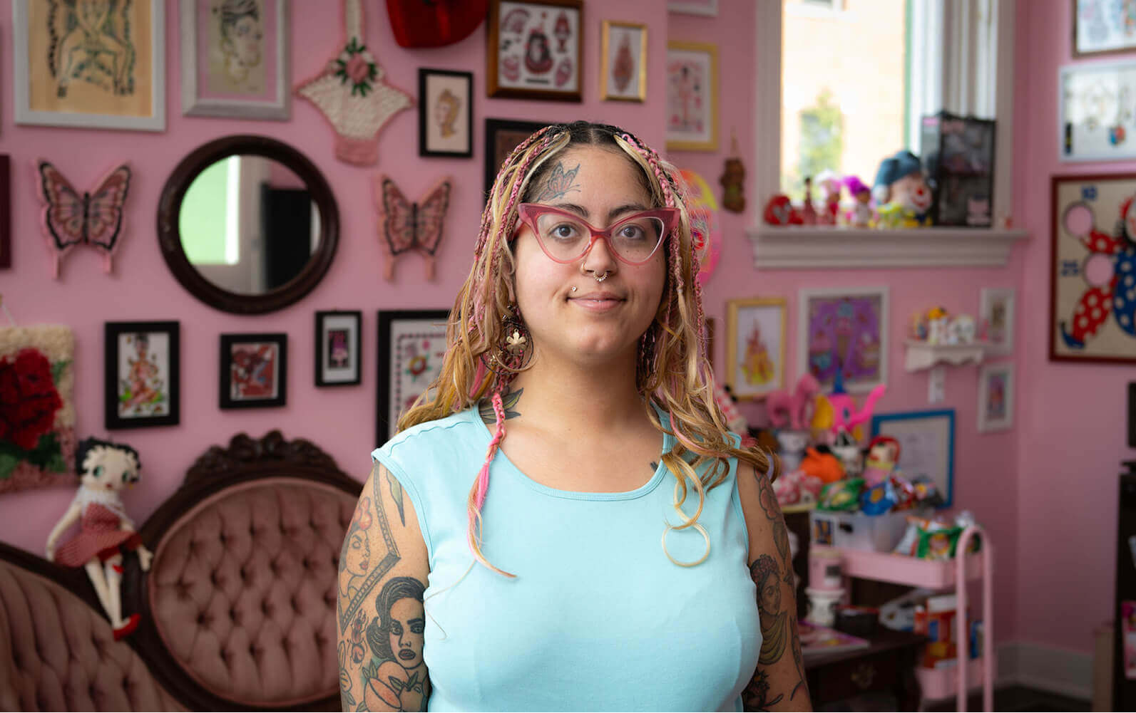 Mahagany Shaw, owner of Pink Palace Tattoo