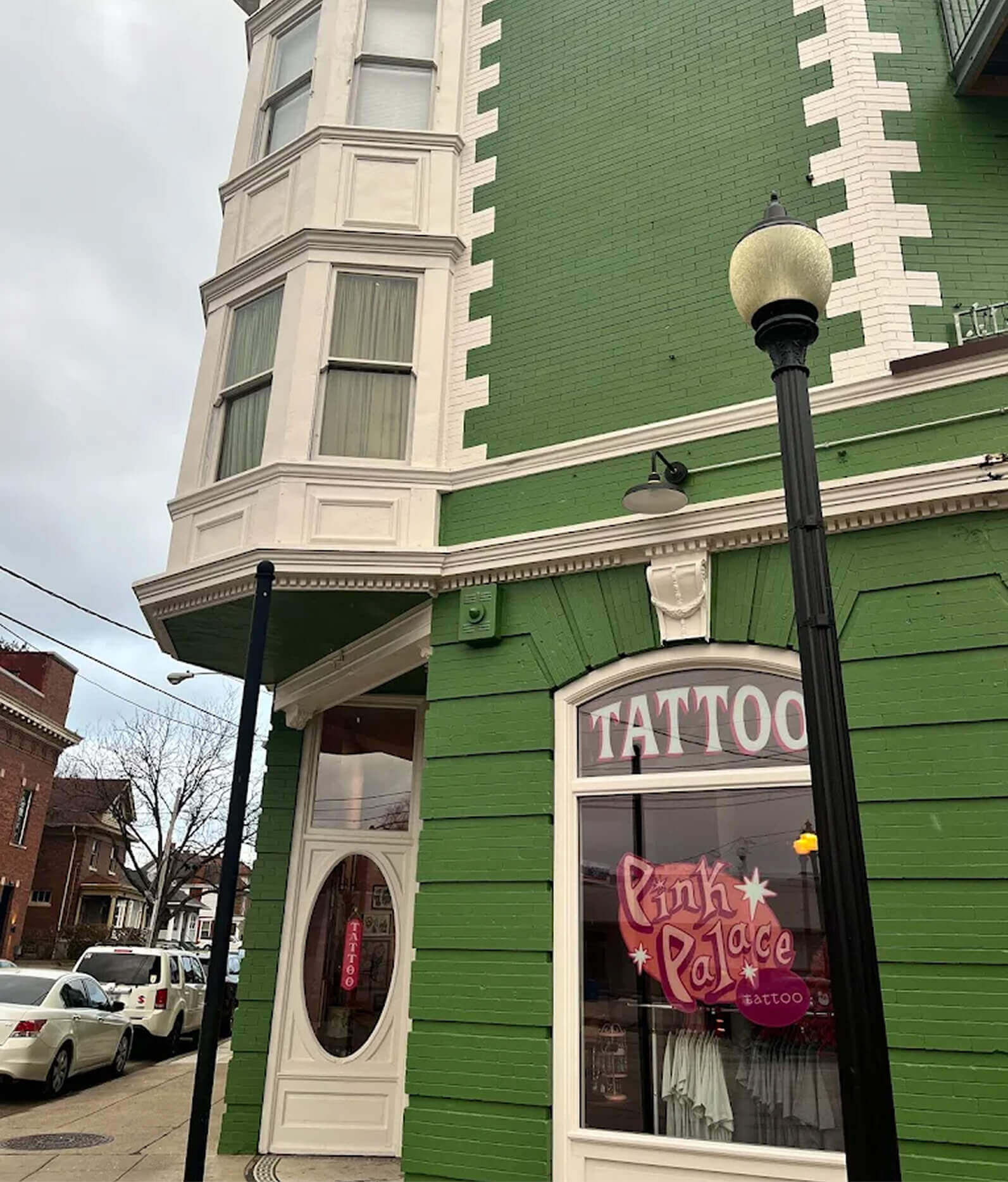 Pink Palace Tattoo storefront in Evanston